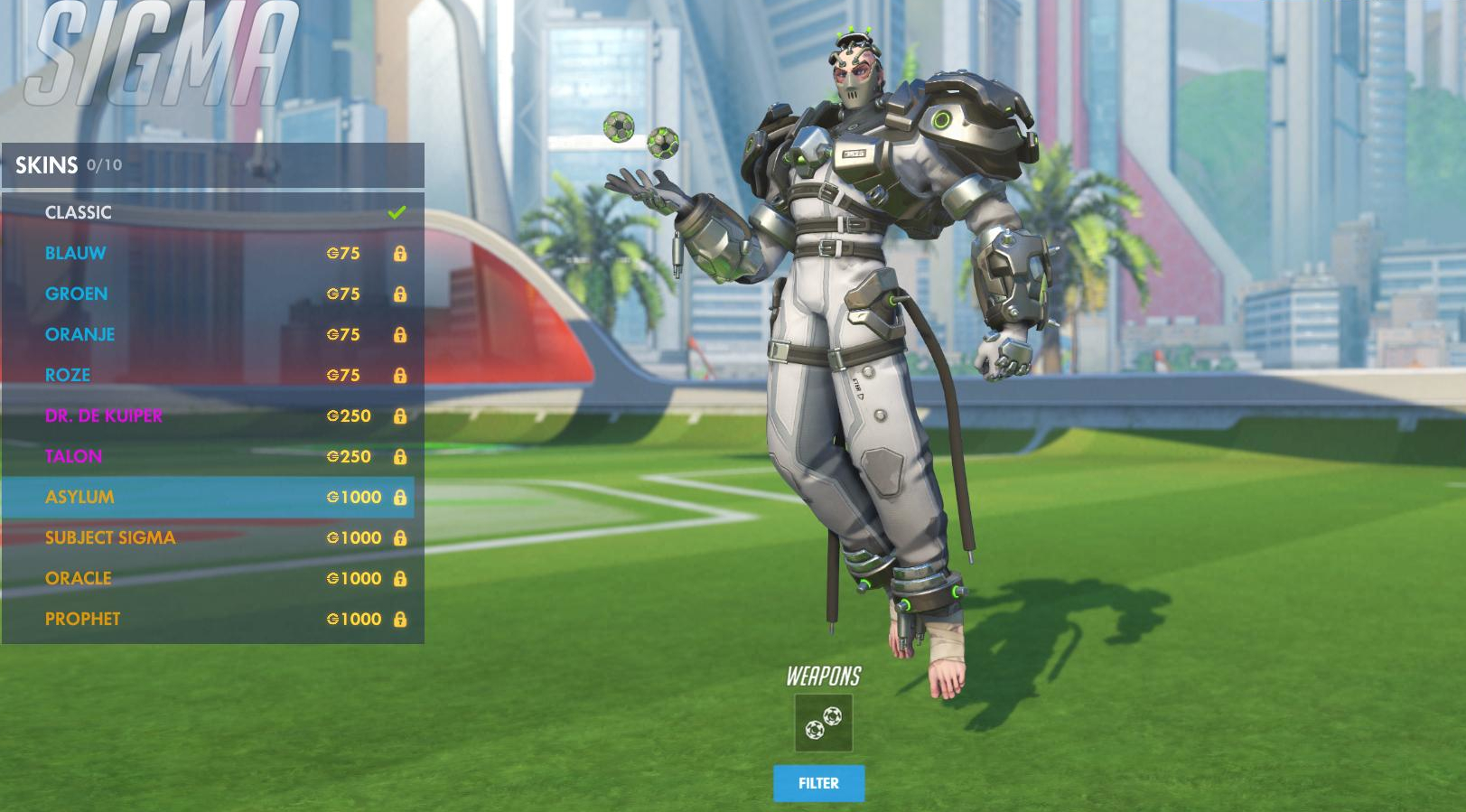 Sigma’s “Asylum” skin